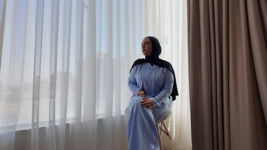 Light Blue Skirt Suit