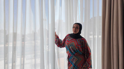 Printed Long Cotton Dress