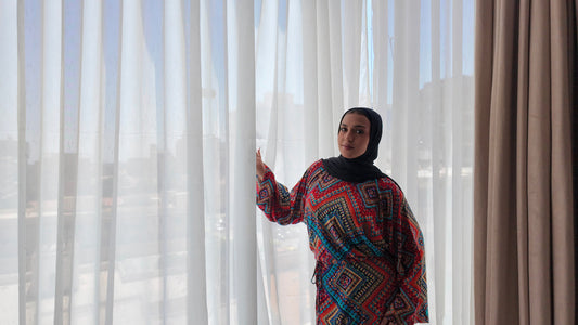 Printed Long Cotton Dress